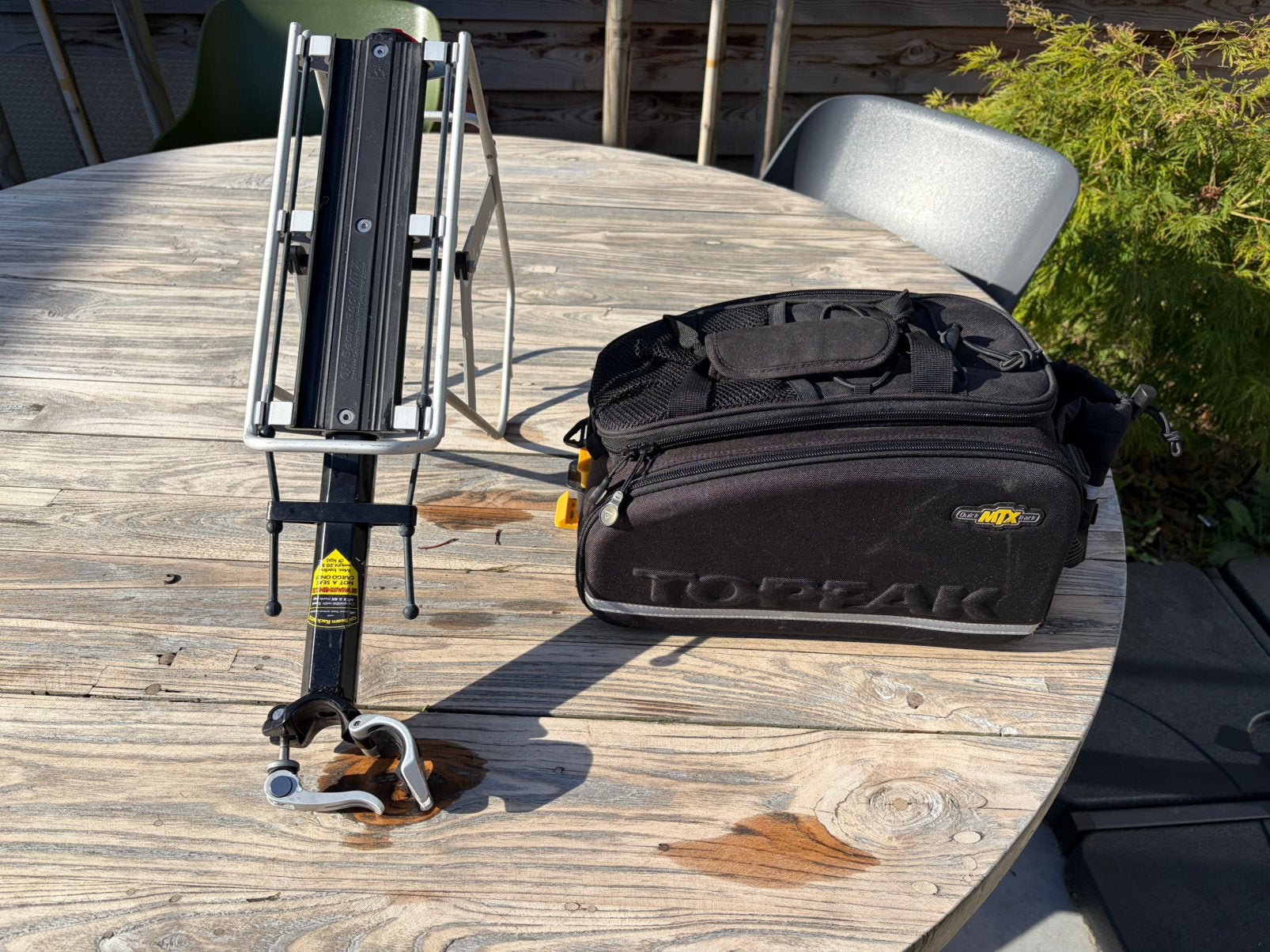 Topeak bagagedrager en houder, Ophalen, Gebruikt