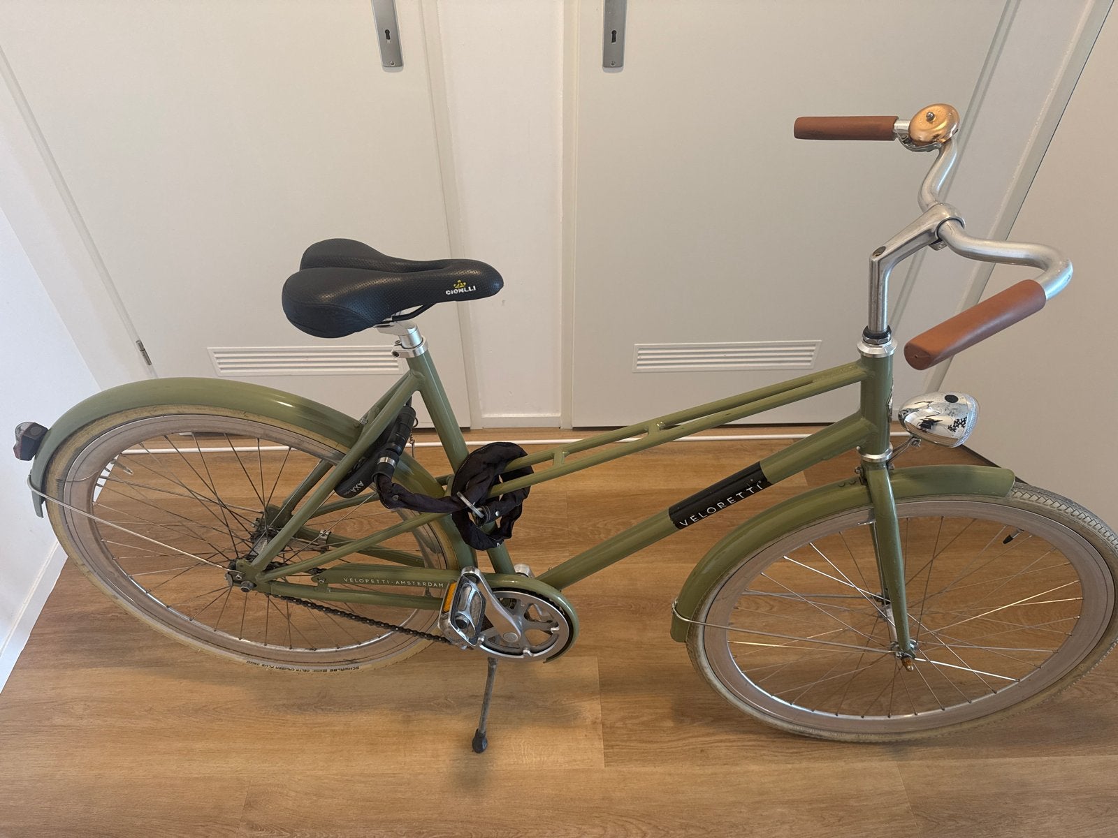 Veloretti fiets - Groen - Zo goed als nieuw, Fietsen en Brommers, Fietsen | Heren | Herenfietsen, Velgrem, Versnellingen, Zo goed als nieuw