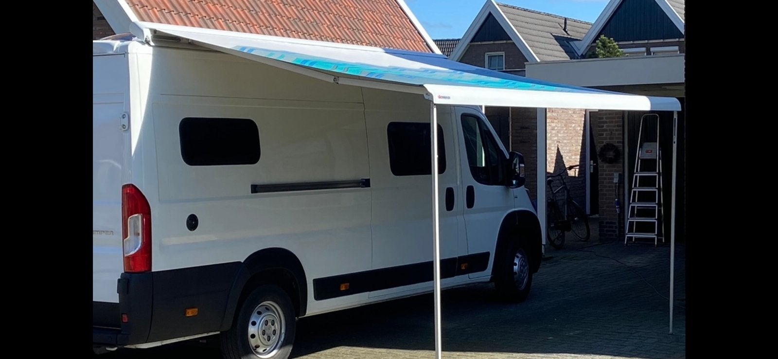 Omnistor 6502 cassetteluifel 4.00 mtr uitval 2.5 meter, Caravans en Kamperen, Caravan accessoires, Ophalen, Gebruikt