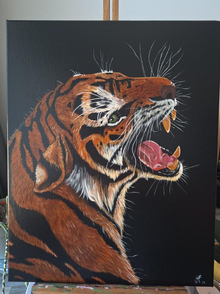 Tijger schilderij, Verzenden