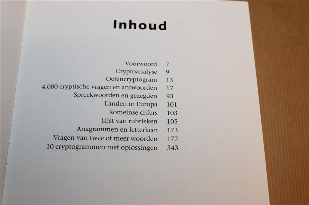 Alles over Cryptogrammen — P. Hartog — Voor Beginners, Ophalen of Verzenden, 500 t/m 1500 stukjes, Zo goed als nieuw