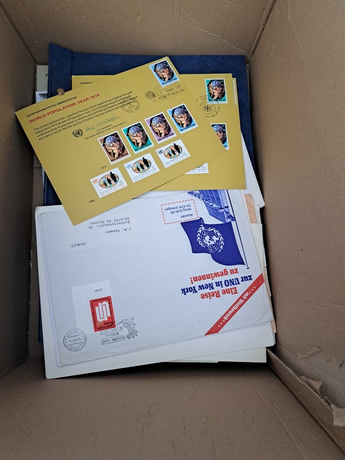 Doos poststukken Nederland en Wereld - snuffelklusje, Postzegels en Munten, Brieven en Enveloppen | Nederland, Verzenden, Overige typen