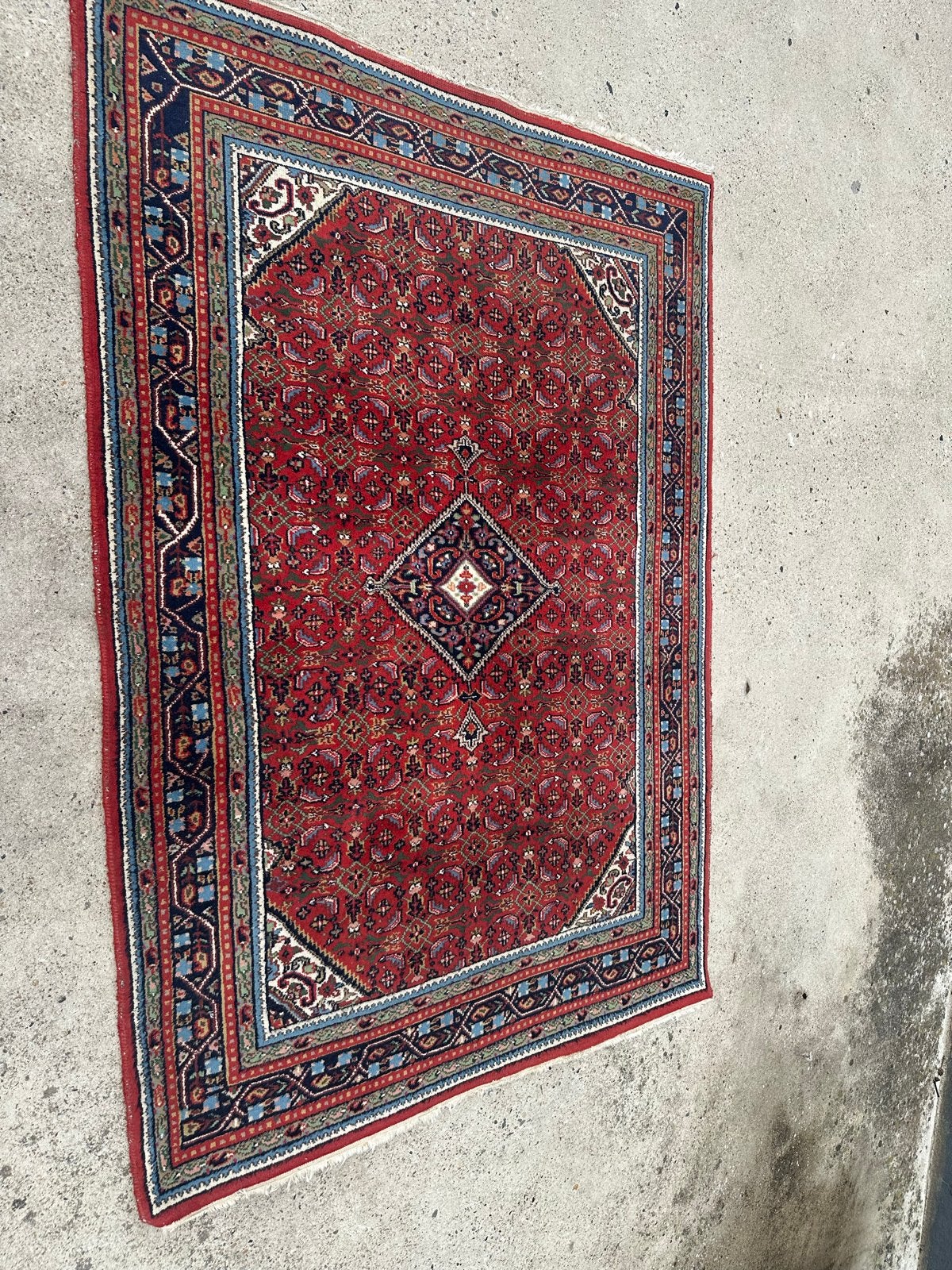 Prachtig Perzisch tapijt 240x170 cm - Rood/Blauw, Huis en Inrichting, Stoffering | Tapijten en Kleden, Ophalen, Gebruikt, 150 tot 200 cm