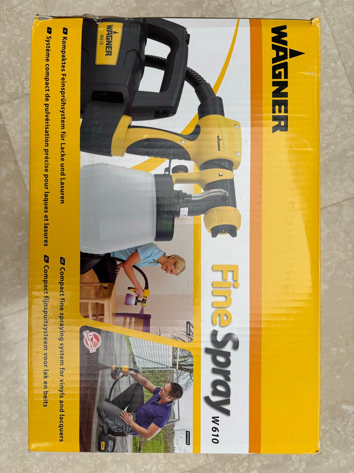 Wagner FineSpray W610 verfspuit voor lak en beits, Ophalen, Zo goed als nieuw, Verfspuit of Verfpomp