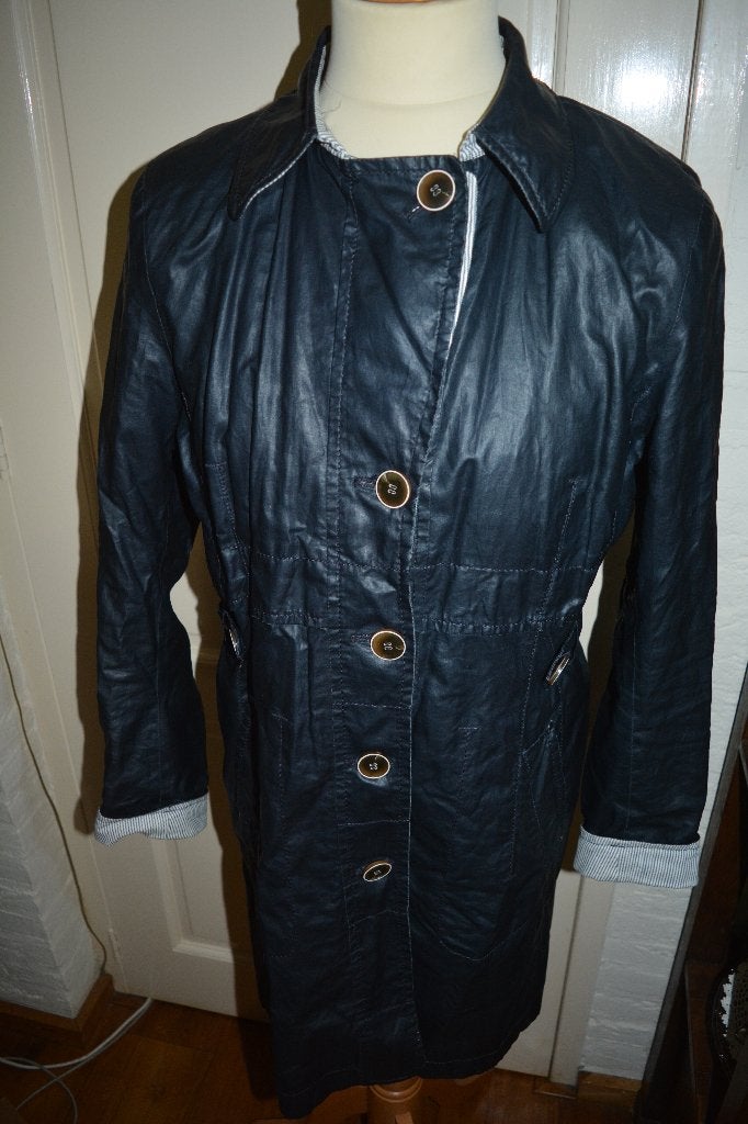 Creenstone, mooie nette blauwe regenjas, maat 40, Maat 38/40 (M), Blauw, Creenstone, Ophalen of Verzenden