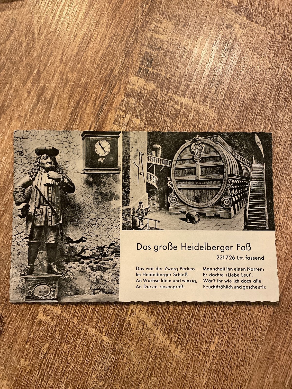 Oude ansichtkaart Heidelberg - Het Grote Vat, Ophalen of Verzenden, 1940 tot 1960, Gelopen, Duitsland
