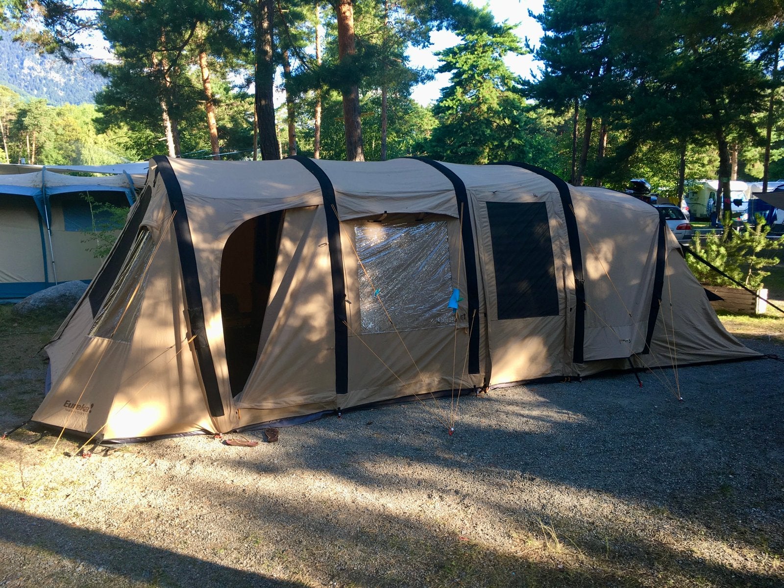 Eureka Southern Valley BTC RS – oppompbare 5-persoons tent, Caravans en Kamperen, Ophalen, Gebruikt, Tot en met 5