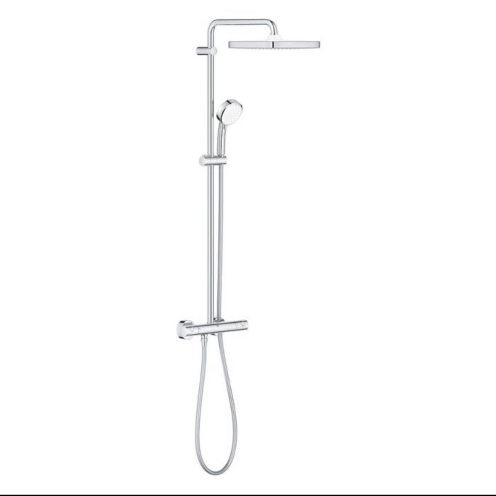 GROHE Tempesta Cosmopolitan 250 Cube Regendouche Thermo NEW!, Ophalen of Verzenden, Nieuw, Chroom, Douche