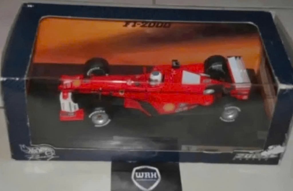 1:18 FERRARI F1 2000 Barrichello Hotwheels see info WRH, Verzenden, Zo goed als nieuw, Auto, Hot Wheels