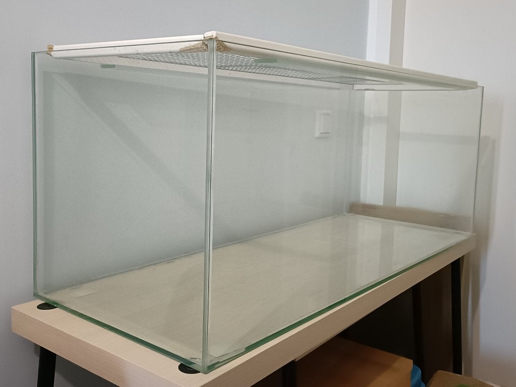 Glazen kooi/aquarium, Kooi, Gebruikt, 75 tot 110 cm, Ophalen