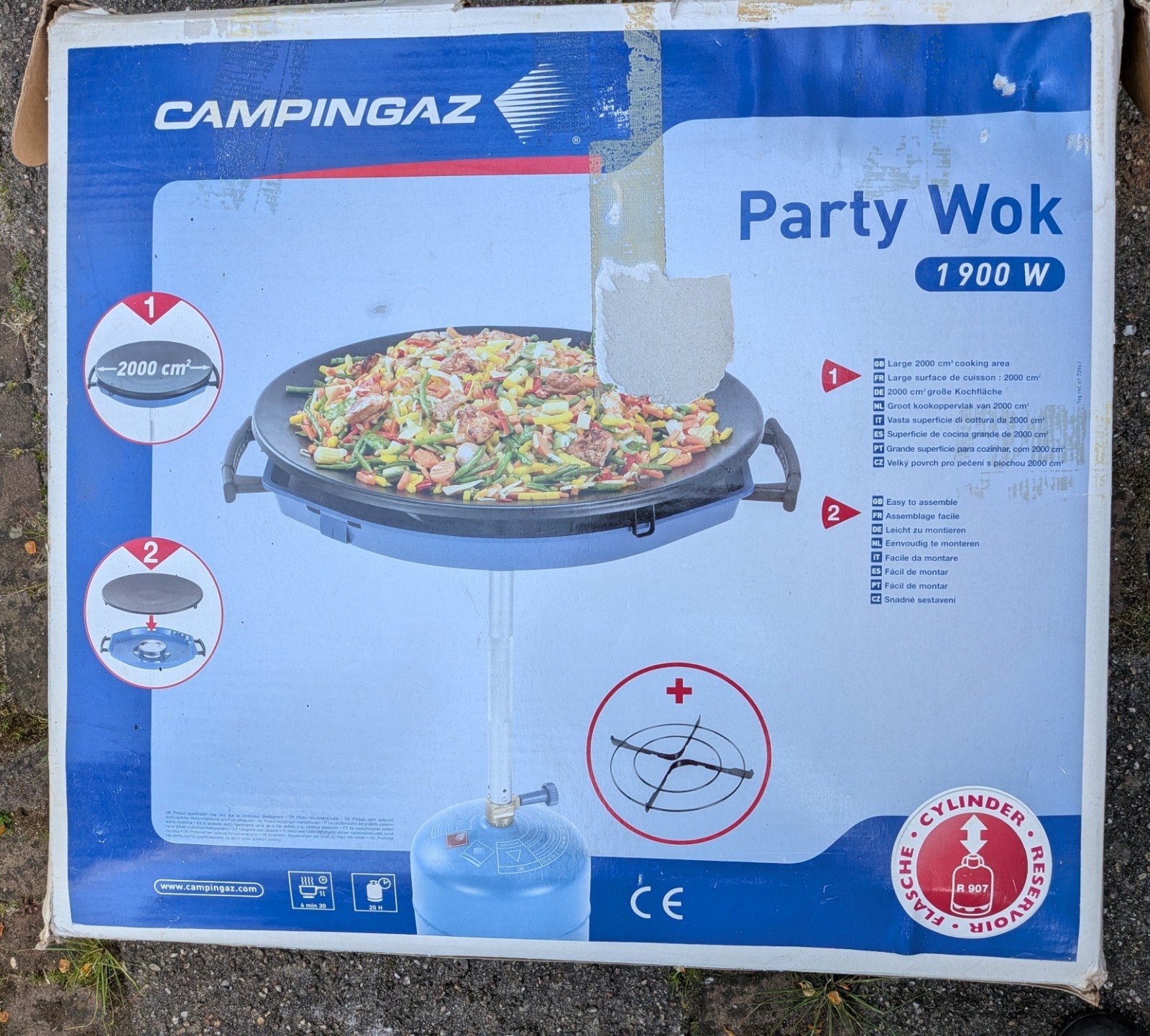Campingaz Party Wok 1900W, Ophalen, Zo goed als nieuw, Campingaz