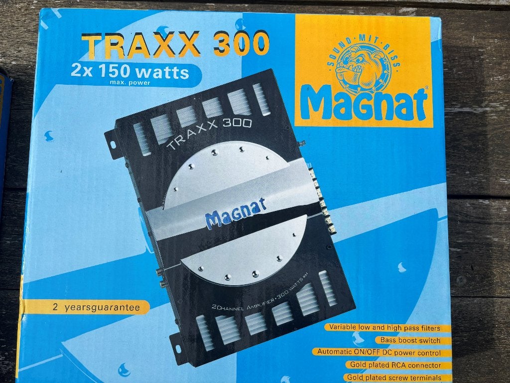 Magnat Traxx 300 2-kanaals versterker nieuw in doos, Ophalen, Nieuw