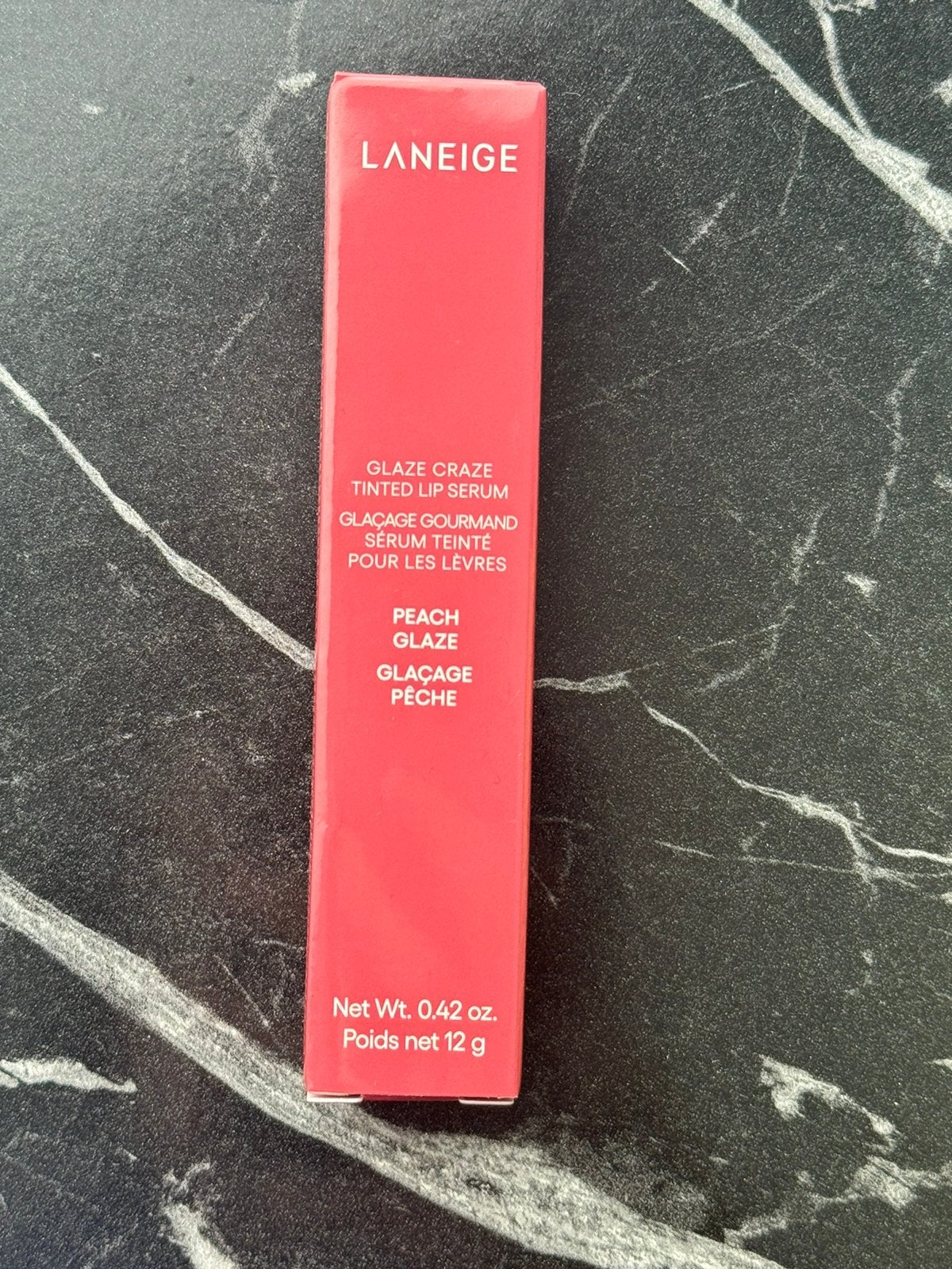 Laneige Glaze Craze Peach 12 ml, Ophalen of Verzenden, Nieuw, Lippen, Verzorging