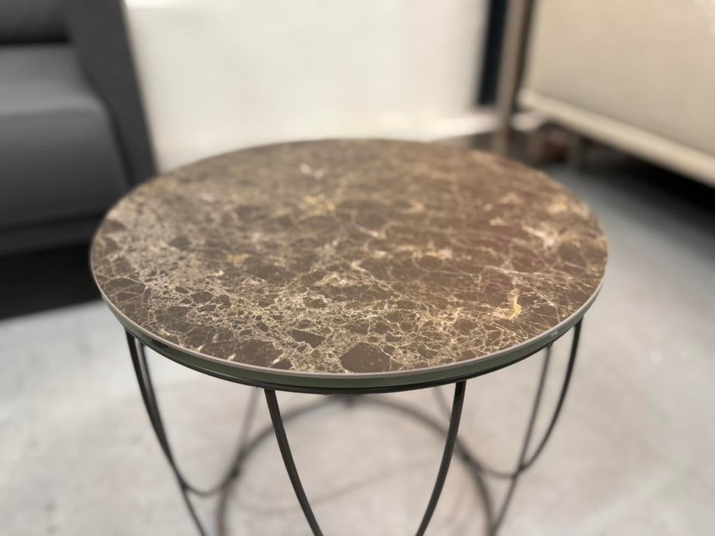 Nieuw Rolf Benz 8770 Bijzettafel Keramiek rond Tafel, Rond, Nieuw, Ophalen of Verzenden, Rolf Benz