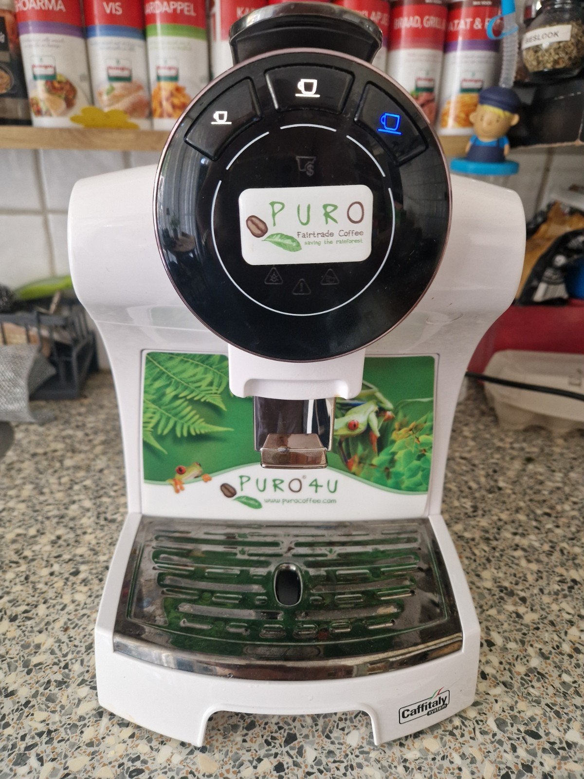 PURO Caffitaly S05 Expressomachine, Witgoed en Apparatuur, Koffiezetapparaten, 10 kopjes of meer, Ophalen, Zo goed als nieuw, Koffiemachine
