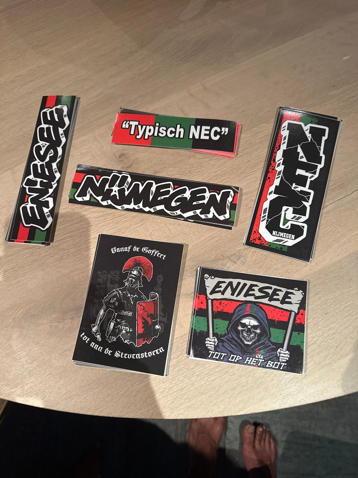 NEC Nijmegen Stickers per 15 stuks, Verzamelen, Stickers, Ophalen, Nieuw, Sport