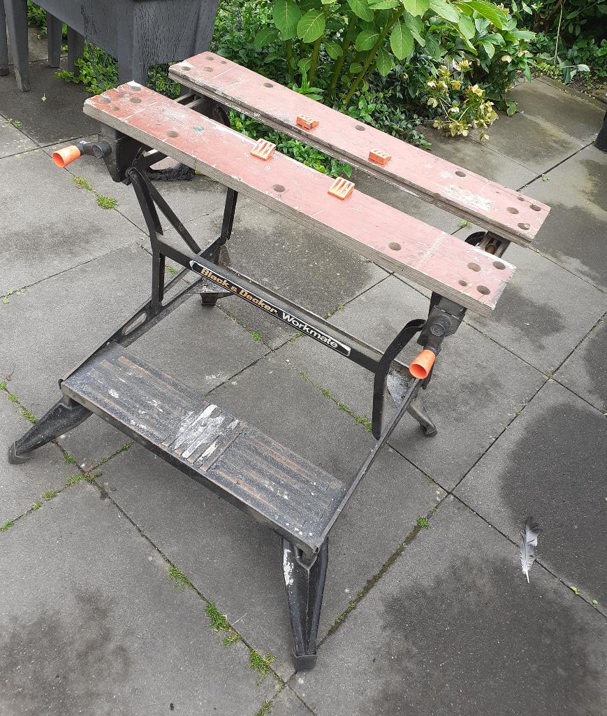 Work-mate (Black&Decker), bieden vanaf € 20,00, Ophalen, Gebruikt, 70 tot 120 cm, Inklapbaar