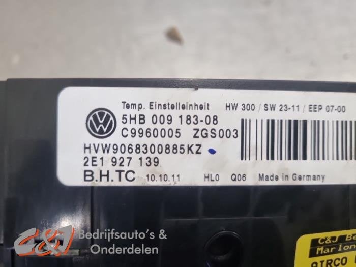 Airco bedieningspaneel van een Volkswagen Crafter, Gebruikt, -, Volkswagen, -