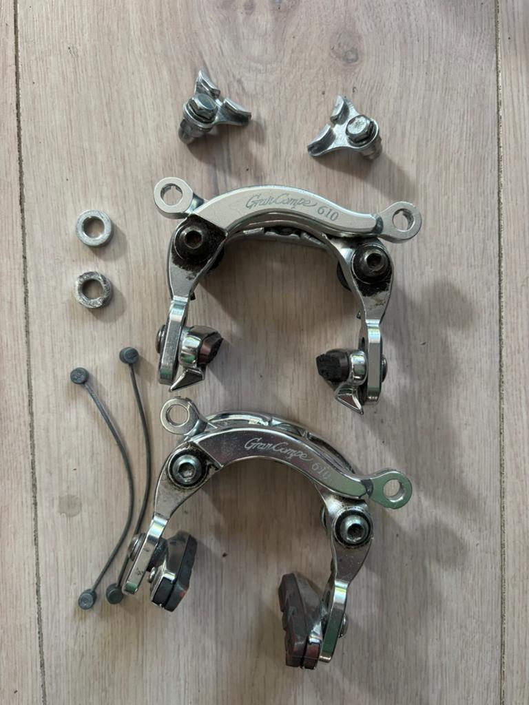 Dia-compe Gran Compe centerpull caliper remhoeven brakes, Remmen, Gebruikt, Ophalen of Verzenden, Aluminium