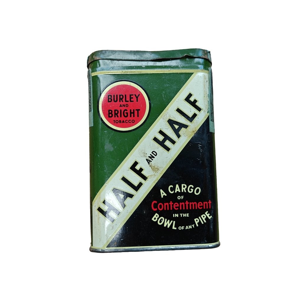 WWII US Tobacco Tin Burley & Bright, Ophalen of Verzenden, Amerika, Embleem of Badge