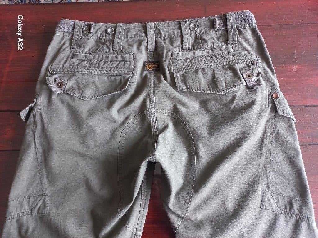 G-Star heren korte broek model GS 3301 Kaki groen maat L, Kleding | Heren, Broeken en Pantalons, Ophalen of Verzenden, Zo goed als nieuw
