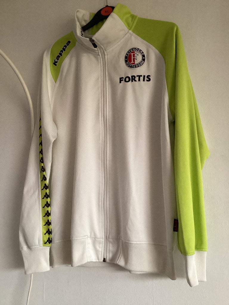 Kappa trainingsjack Mt. L € 25,00., Kleding | Heren, Sportkleding, Maat 52/54 (L), Kappa, Wit, Ophalen of Verzenden