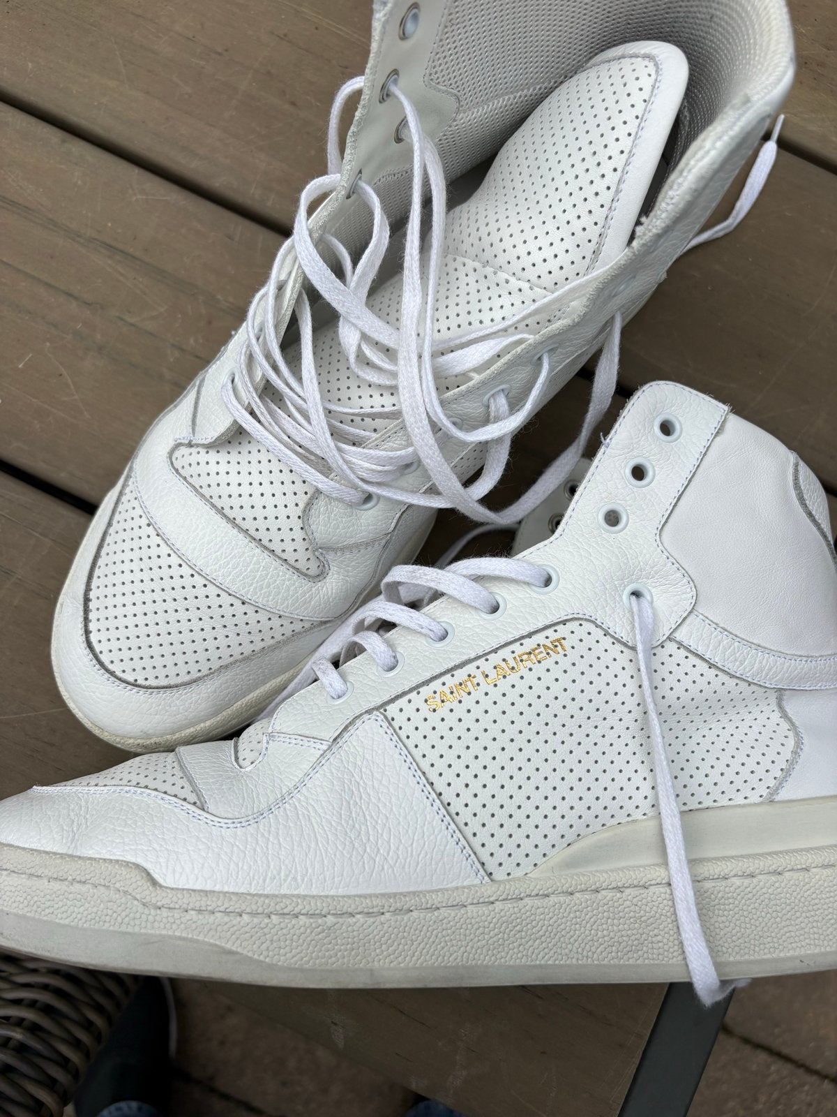 Saint Laurent sneakers maat 46, Ophalen of Verzenden, Zo goed als nieuw, Wit, Sneakers of Gympen