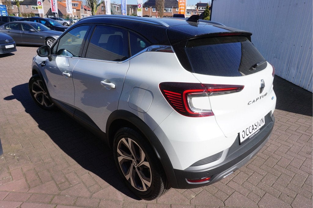 Renault Captur 1.6 E-Tech Plug-in Hybrid 160 R.S. Line Autom, Auto's, Renault, 77 km/l, Gebruikt, 4 cilinders, Leder en Stof
