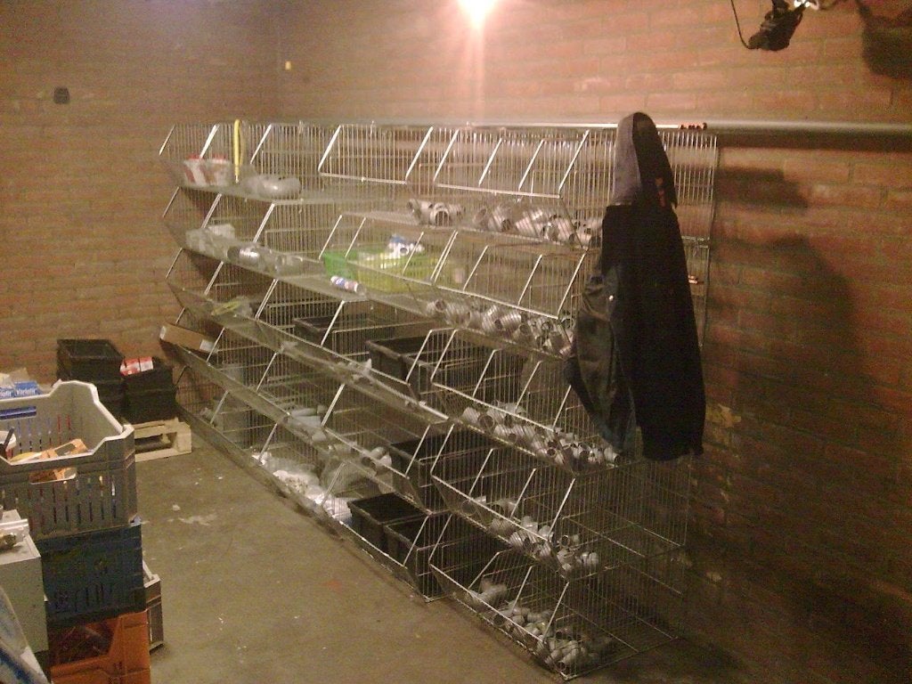 Stapelmanden draadstaal + Vakkenkasten + Knelkoppelingen., Ophalen, Gebruikt, 100 cm of meer, 60 cm of meer
