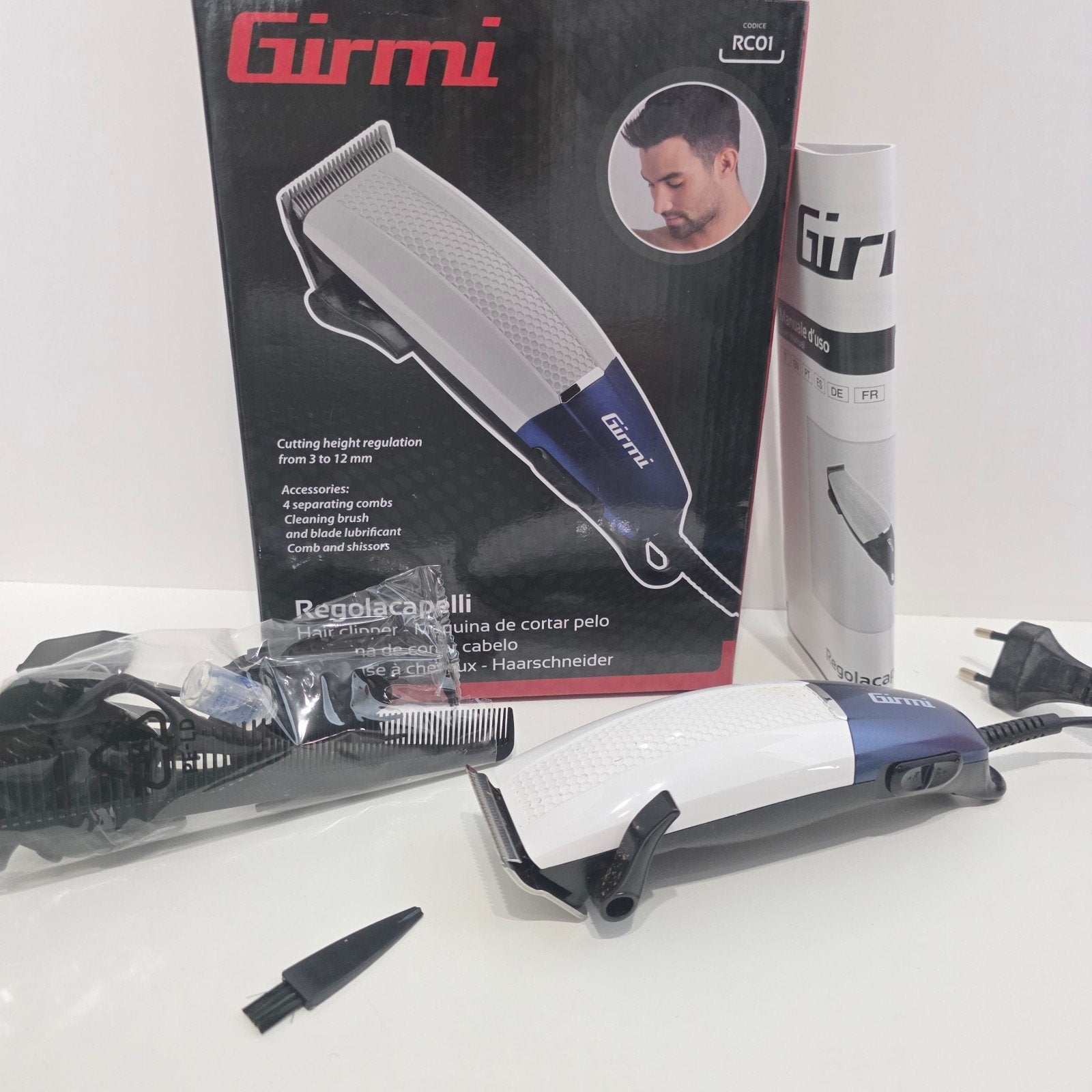 Girmi RC01 Haartrimmer tondeuse, Witgoed en Apparatuur, Ophalen of Verzenden, Haarverzorging