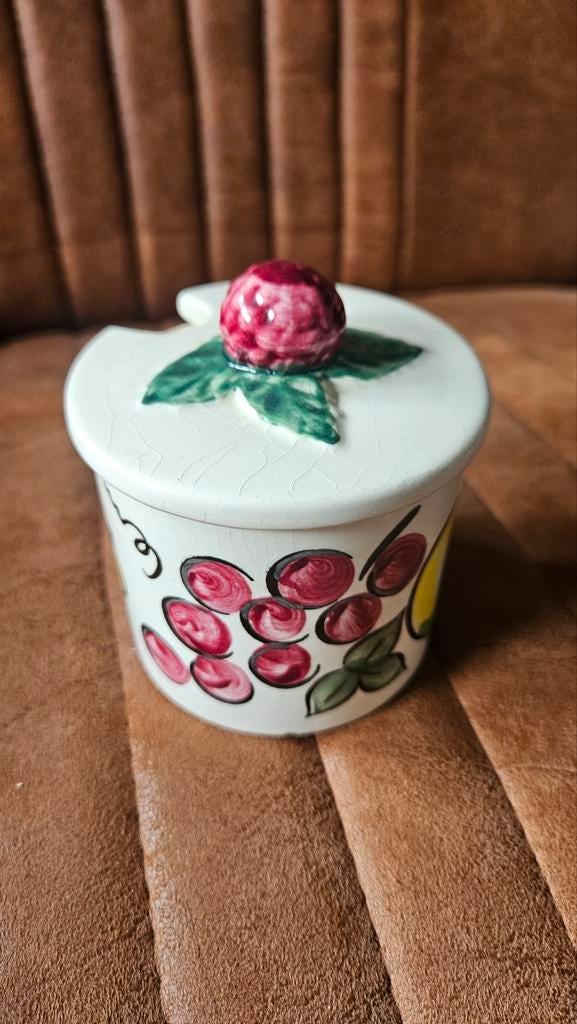 Jampot,  suikerpot  vintage jaren 60, Ophalen of Verzenden