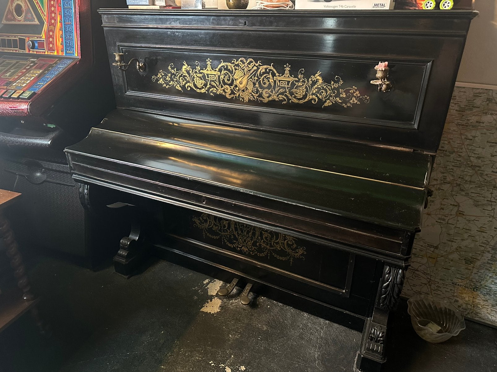 Piano bar, Ophalen, Gebruikt, Zwart, Piano