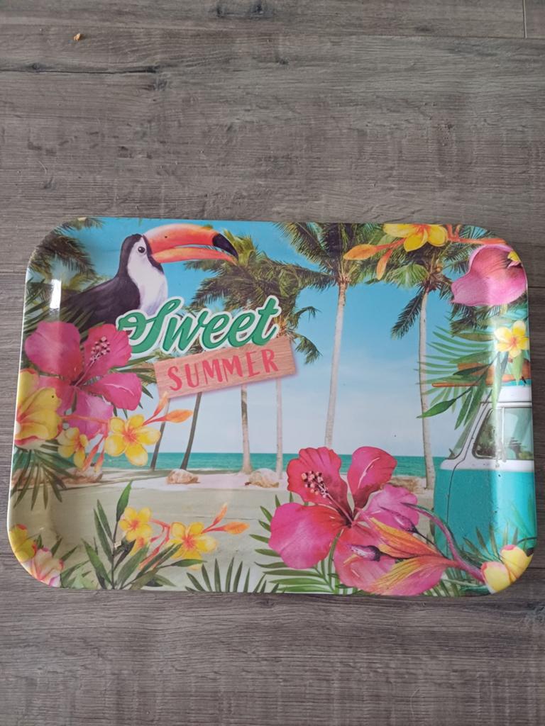 Dienblad Sweet Summer, Ophalen of Verzenden, Zo goed als nieuw, Rechthoekig, Kunststof