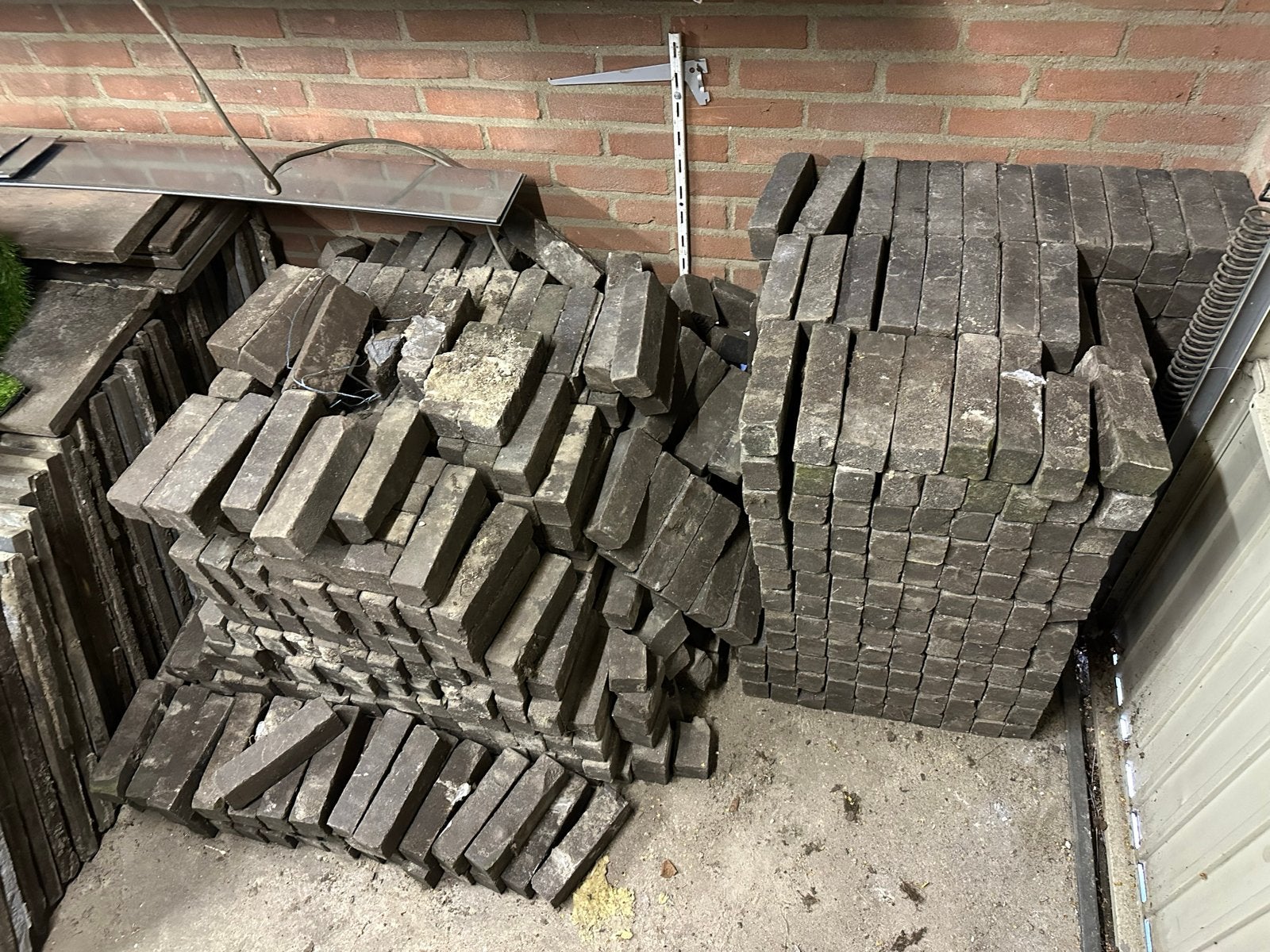 Klinkers 6 m2 - 6x20 cm, Tuin en Terras, Tegels en Klinkers, Gebruikt, Klinkers, Beton, 5 tot 10 m²