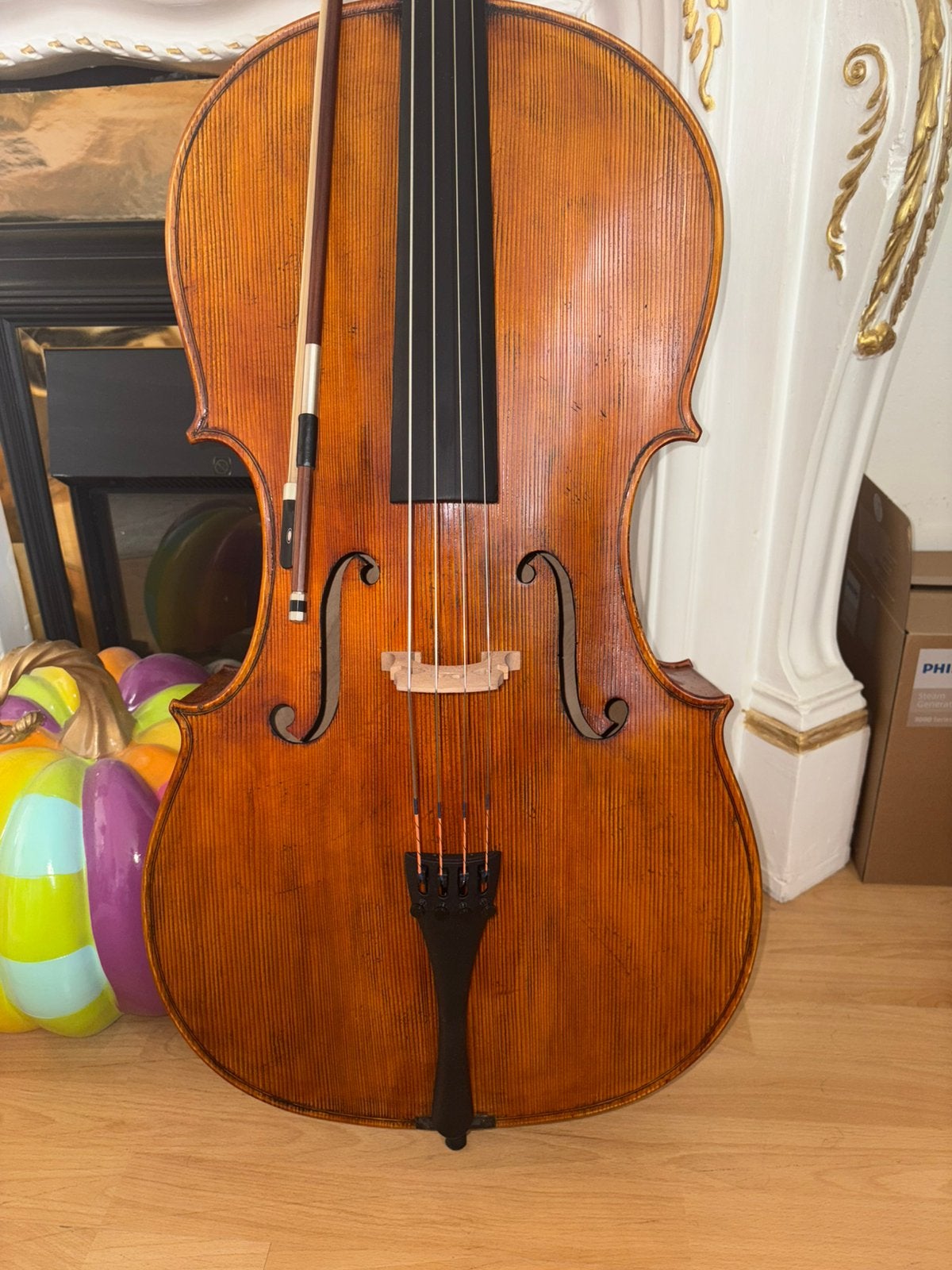 Mooie Tsjechische cello 4/4 compleet, Ophalen, Zo goed als nieuw, 4/4-cello, Met koffer