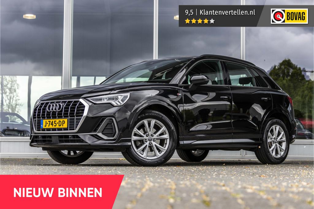 Audi Q3 35 TFSI S Line Pro Line S | LED | Leder (bj 2019), Auto's, 12 maanden, 4 cilinders, Zwart, Leder