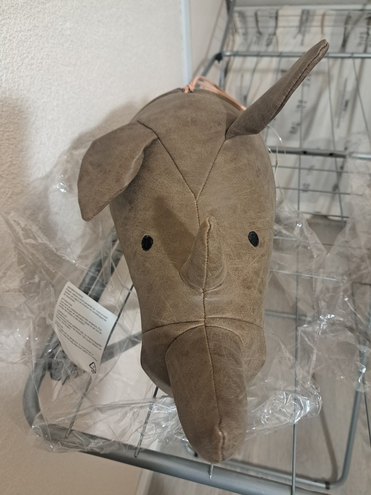 Neushoorn  hang decoratie, Kinderen en Baby's, Kinderkamer | Inrichting en Decoratie, Ophalen, Nieuw, Wanddecoratie