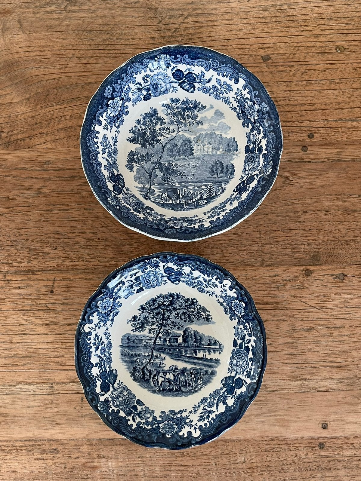 2x vintage Palissy Royal Worcester Avon Scenes Schalen, Ophalen of Verzenden