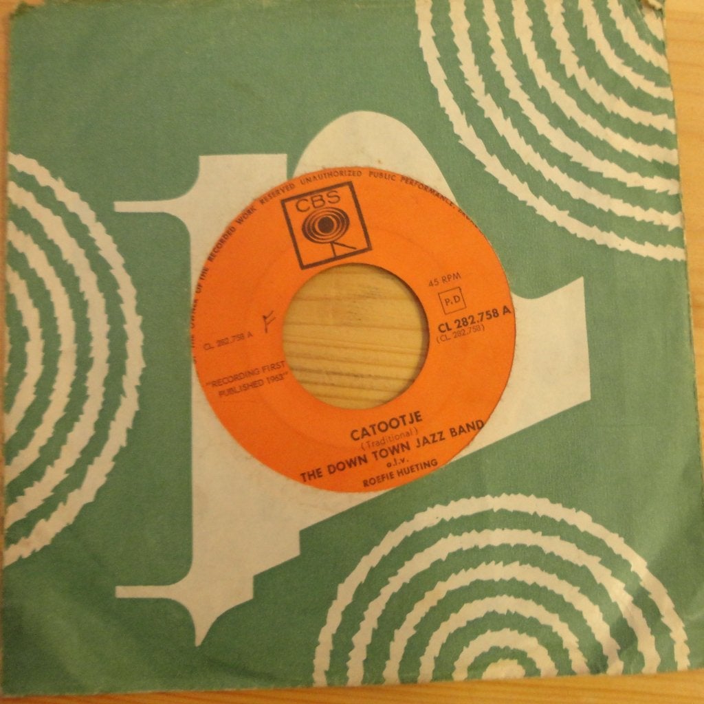 The Down Town Jazz Band > Catootje, Ophalen of Verzenden, Gebruikt, 7 inch, Jazz en Blues