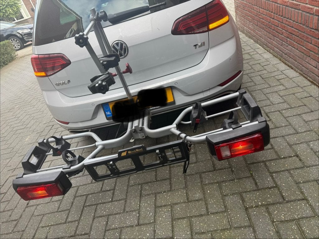 Movanext fietsendrager, Auto diversen, Ophalen, Gebruikt, 2 fietsen, Trekhaakdrager