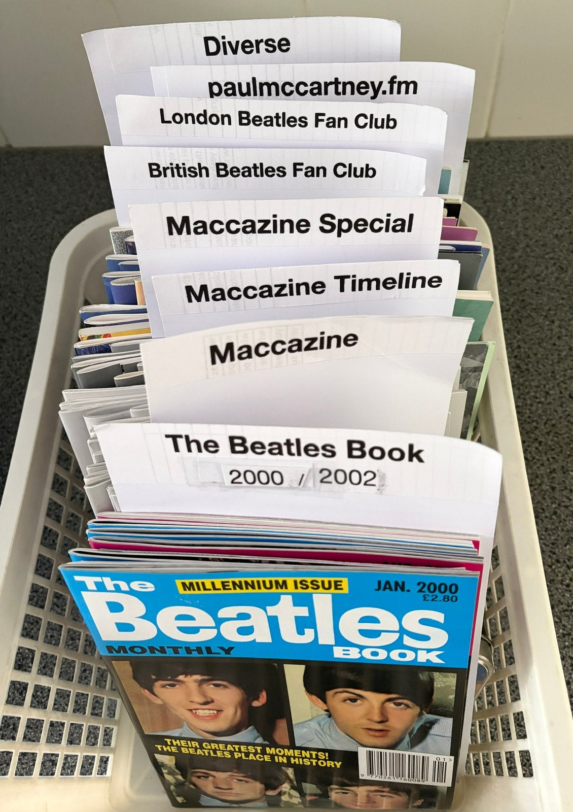 Beatles Fanclub Magazines, Ophalen, Zo goed als nieuw, Boek, Tijdschrift of Artikel