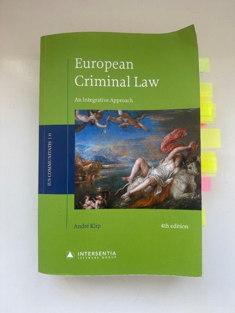 European criminal law Andre Klip, Boeken, Ophalen of Verzenden, Alpha, Zo goed als nieuw, WO