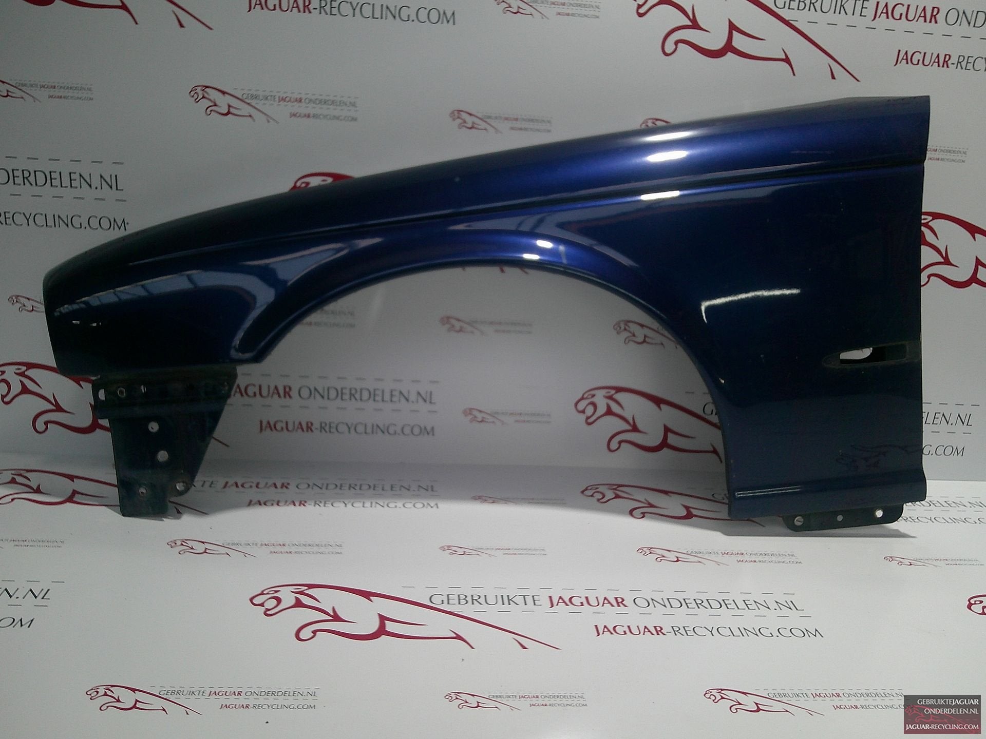 Spatbord links Jaguar XJ X350 langwerpig knipperlicht blauw, Gebruikt, -, Links, Ophalen of Verzenden