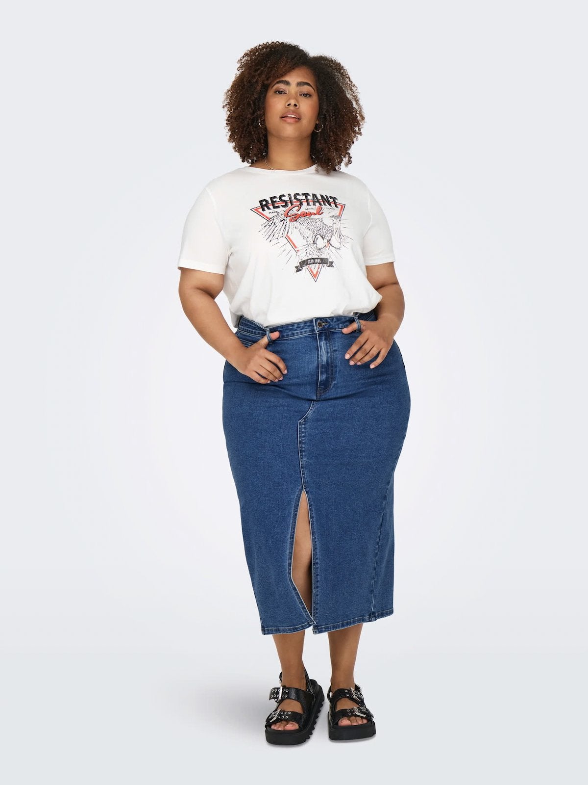 Nieuwe lange spijkerrok only carmkoma, Kleding | Dames, Ophalen of Verzenden, Nieuw, Blauw, Rok