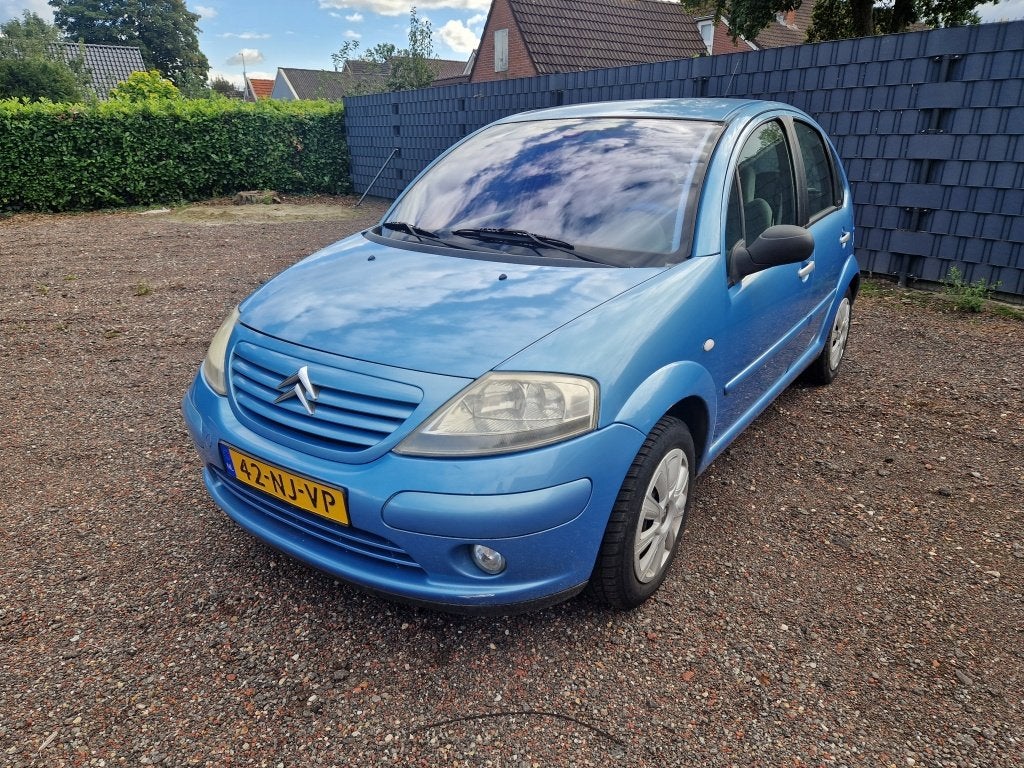 Citroën C3 1.4i Exclusive Nw apk / Airco (bj 2003), Auto's, Voorwielaandrijving, Blauw, Origineel Nederlands, Bedrijf