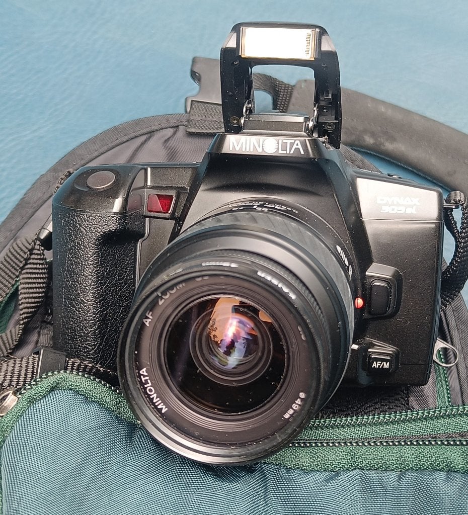 Minolta Dynax 303 si, Ophalen of Verzenden, Gebruikt, Spiegelreflex, Minolta