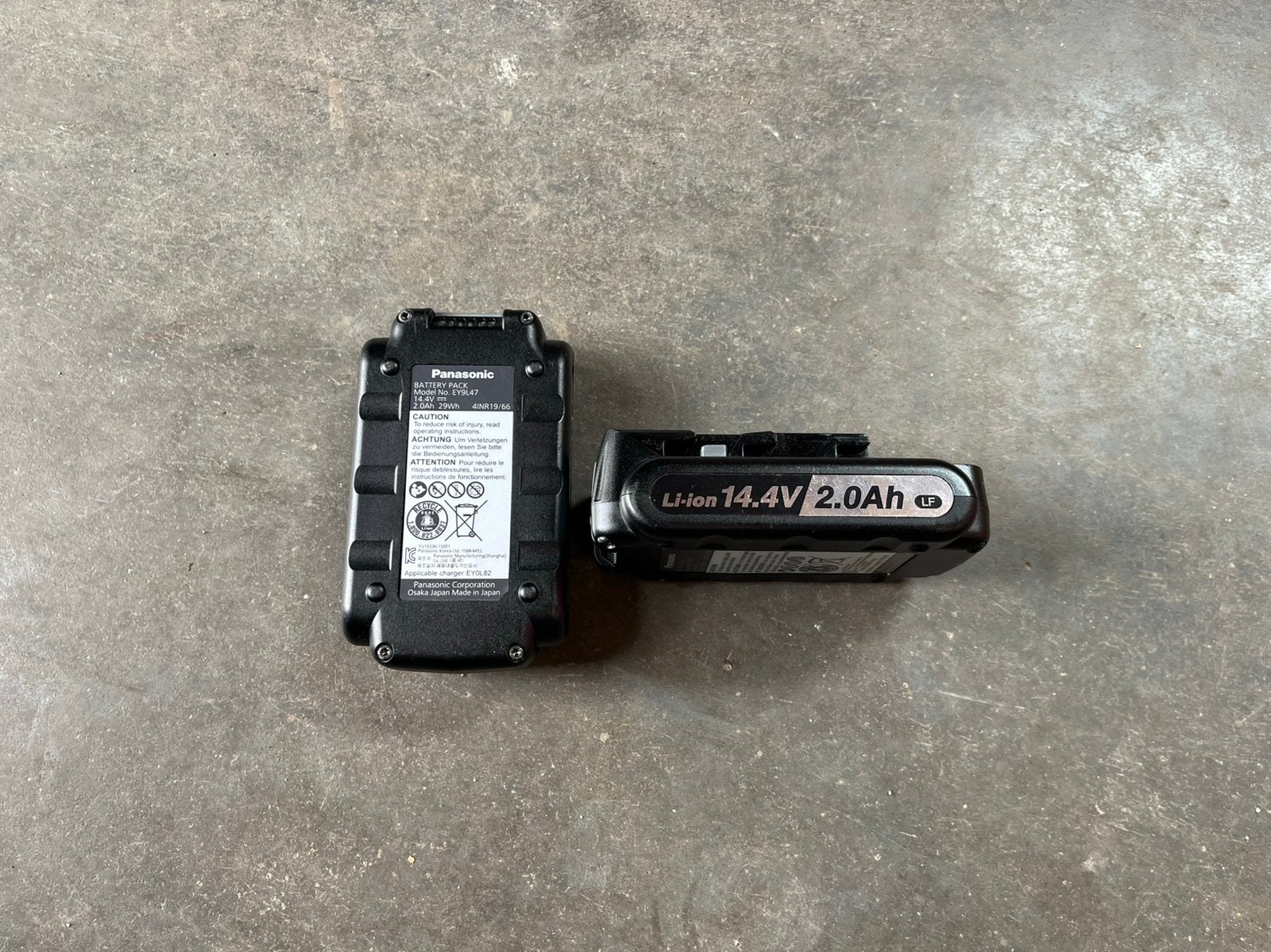 Panasonic 14,4v 2.0ah Lion Li-ion accu, Doe-het-zelf en Verbouw, Ophalen of Verzenden, Zo goed als nieuw