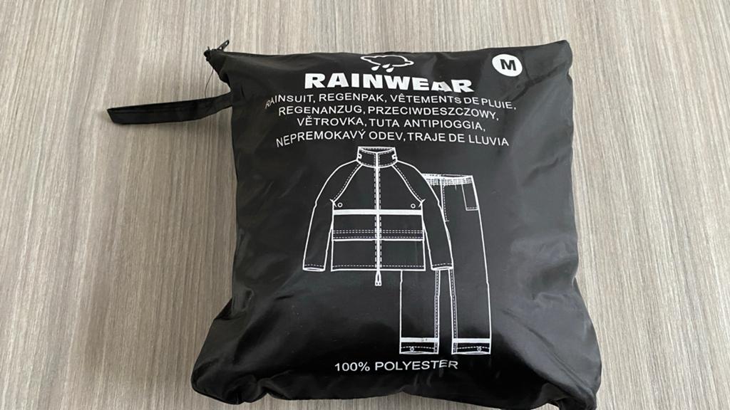 Regenpak Maat M zwart, Ophalen of Verzenden, Zo goed als nieuw, Regenpak, Heren