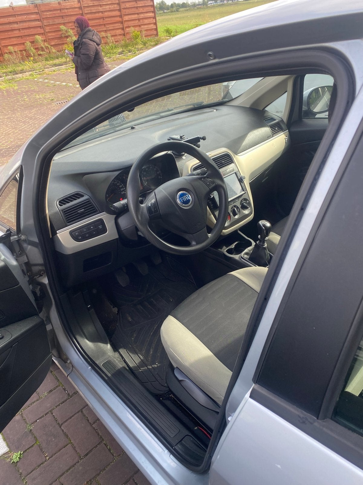 Fiat Punto 1.2 5DR 2007 Grijs, Auto's, 1005 kg, 40 €/maand, 1242 cc, 4 cilinders