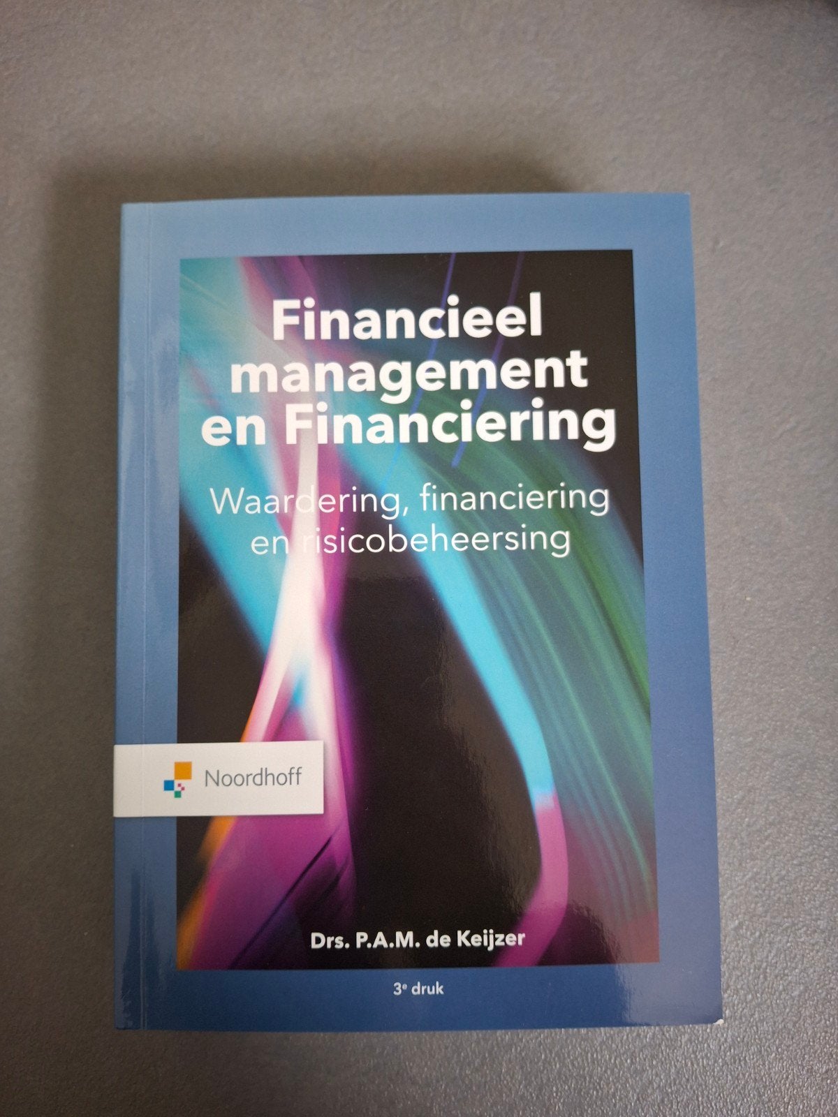 P. de Keijzer - Financieel management en financiering, Ophalen, P. de Keijzer, Management, Zo goed als nieuw